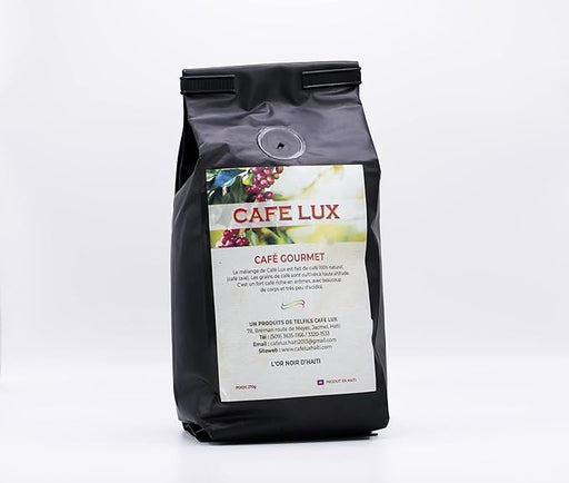 Cafe Lux Gourmet Ground Medium Roast Coffee - Made in Haiti - From Jacmel/Thiotte Moutains - 270 grams