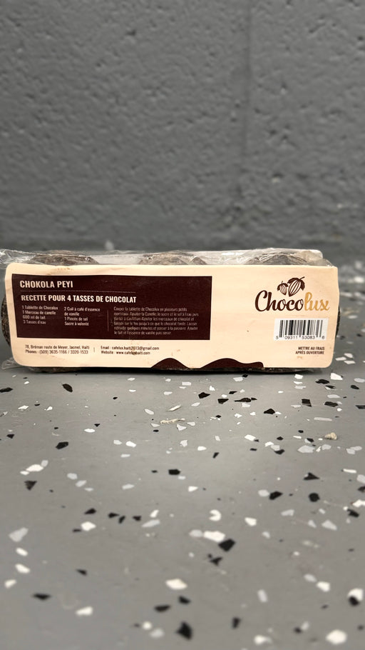 Chocolux Chocolate  Tablet, 3 Count, 180g, Direct From Haiti (48 pack )