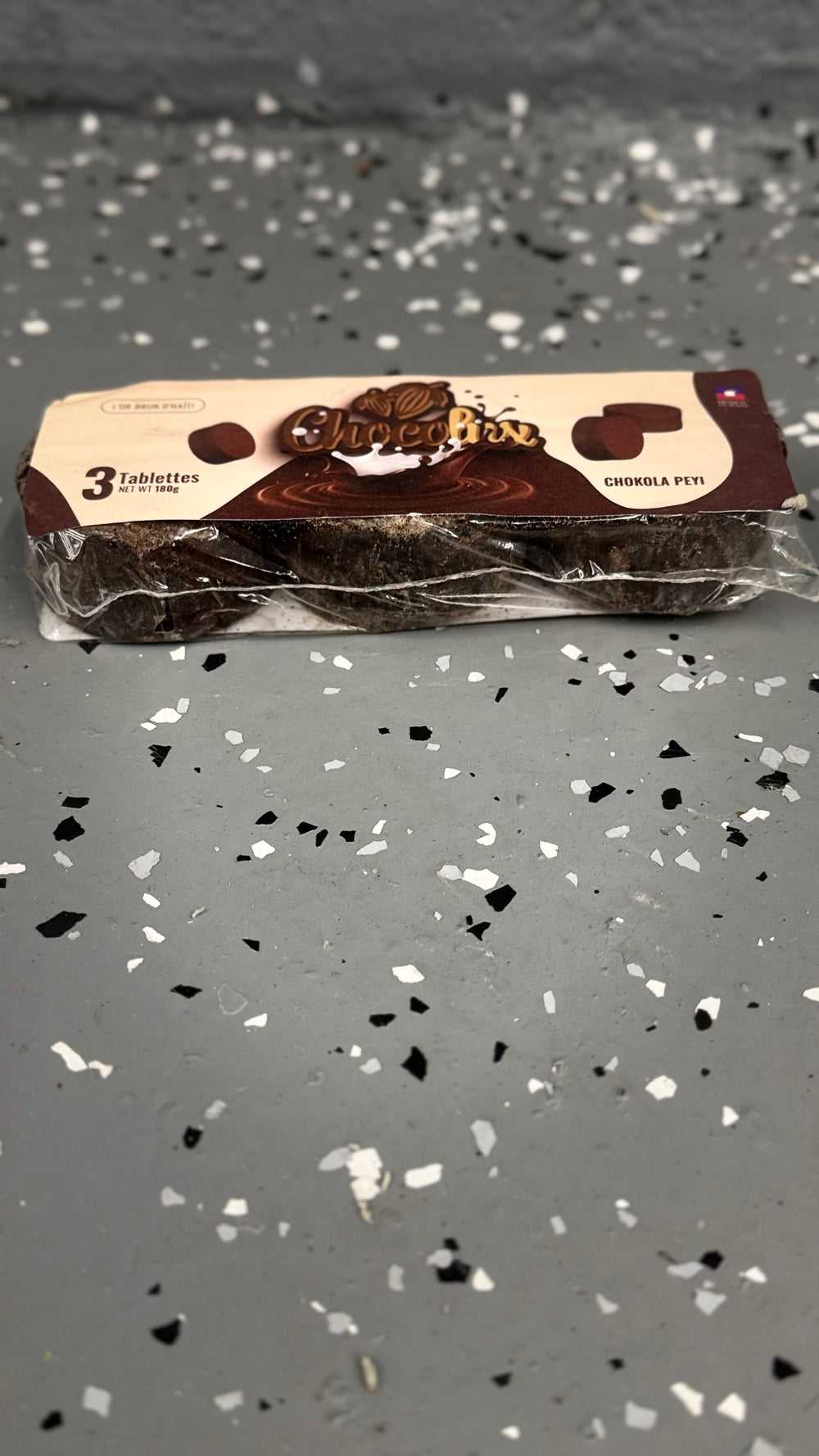 Chocolux Chocolate  Tablet, 3 Count, 180g, Direct From Haiti (48 pack )