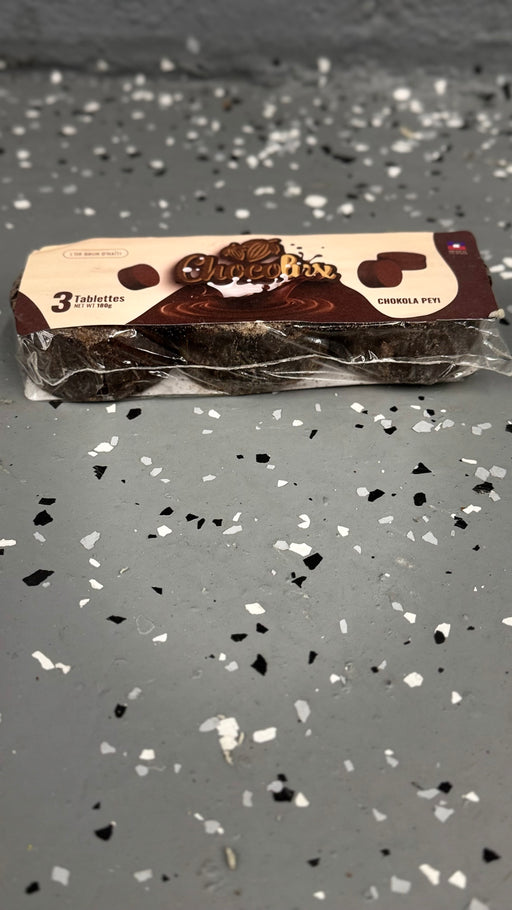 Chocolux Chocolate  Tablet, 3 Count, 180g, Direct From Haiti (48 pack )