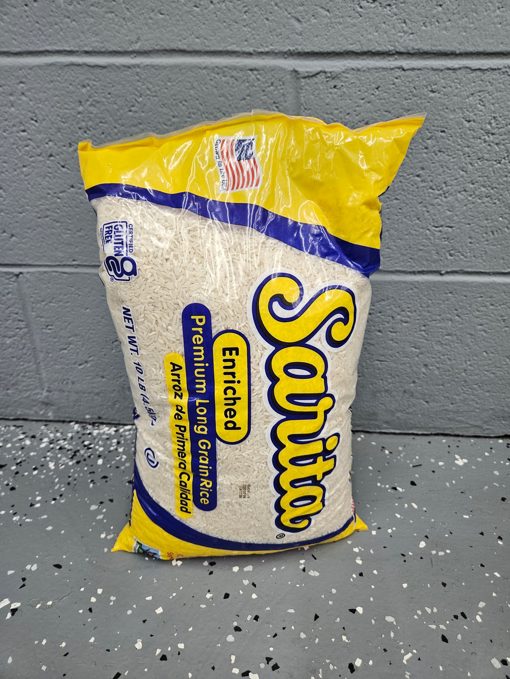 SARITA RICE  ENRICHED PREMIUM LONG GRAIN RICE ARROZ DE PRIMERA  CALIDAD  net WT 10 lbS / 4.5 Kg