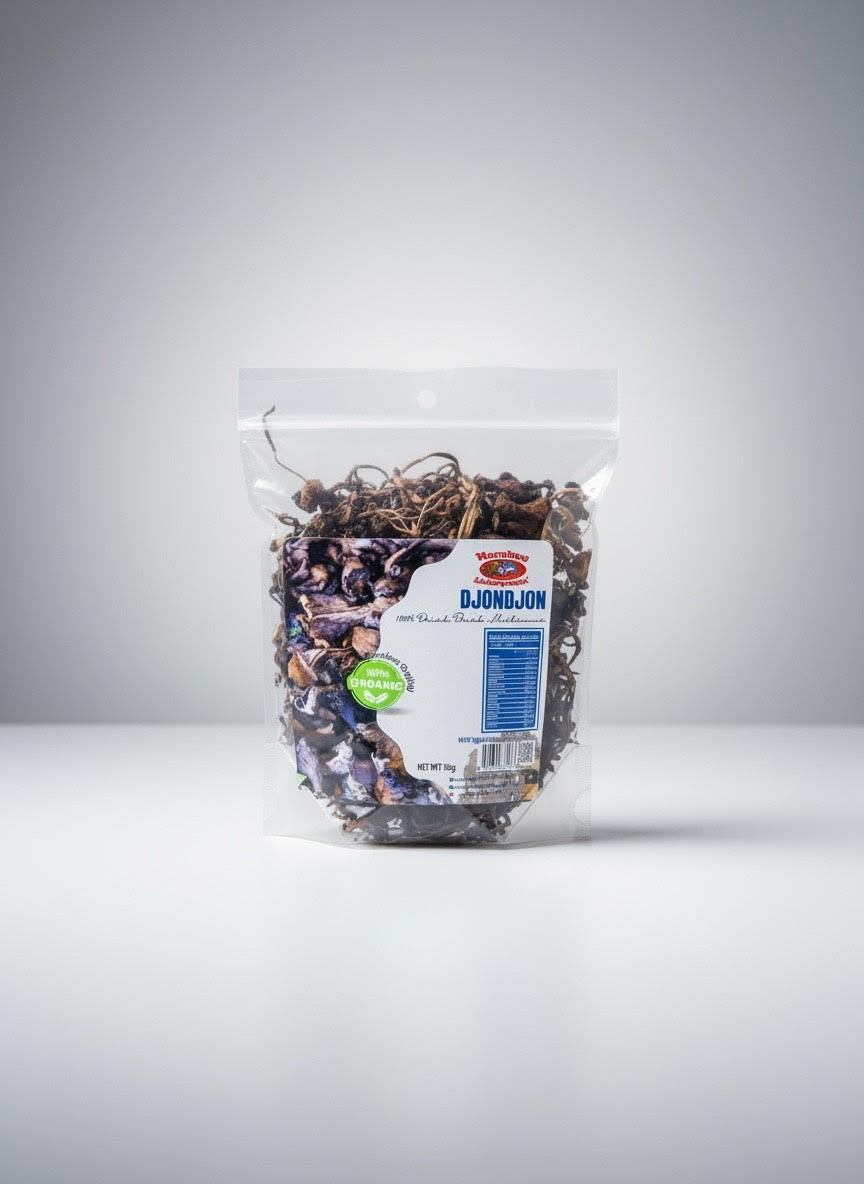 MARABOULAKAYANM Premium Dried Haitian Mushrooms - 325GRAMS ORGANIC DJONDJON | Sun-Dried, Flavorful, Perfect for Rice, Sauces & Stews ( MARMITE )